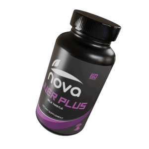 Frasco inclinado del Producto Nova Liver Plus