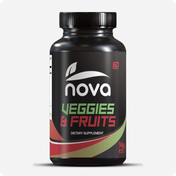 frasco del producto Nova Veggies & Fruits