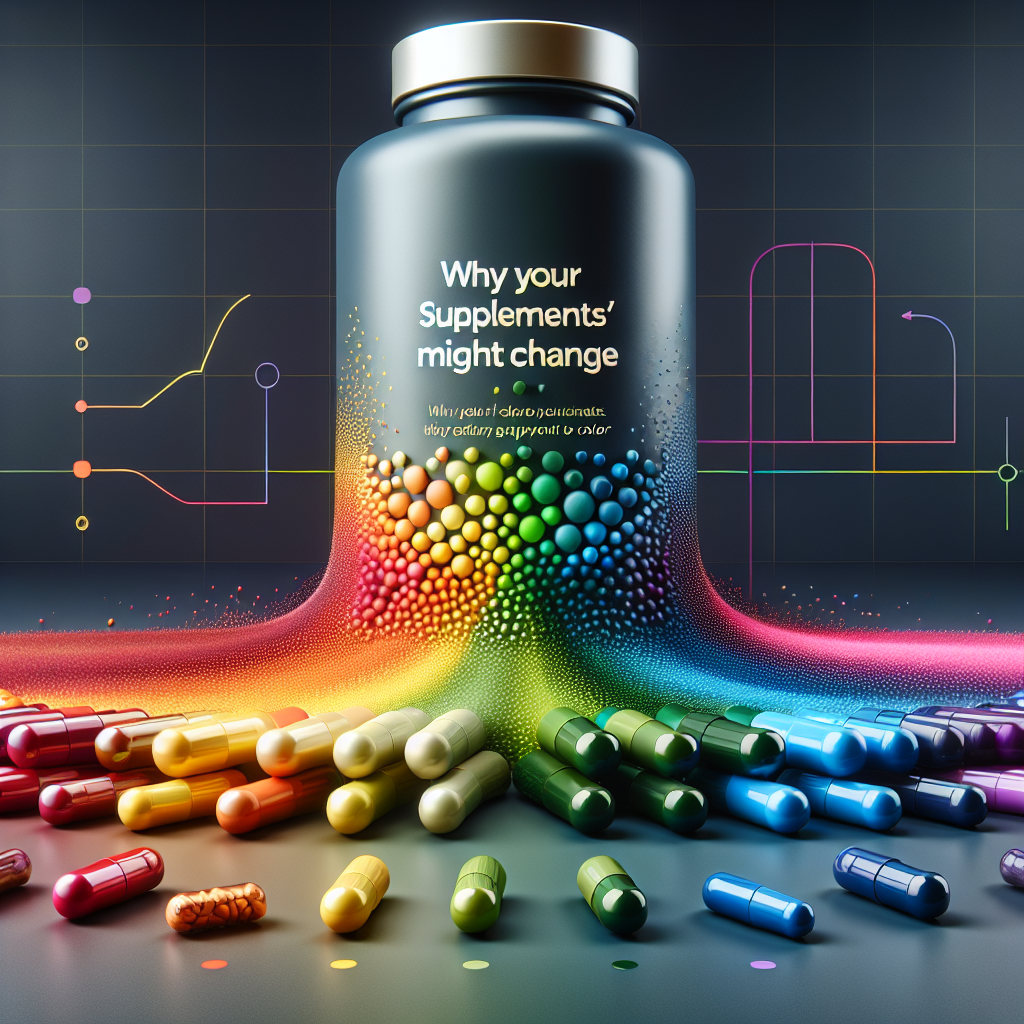 Razones por las que el color de tus suplementos puede cambiar